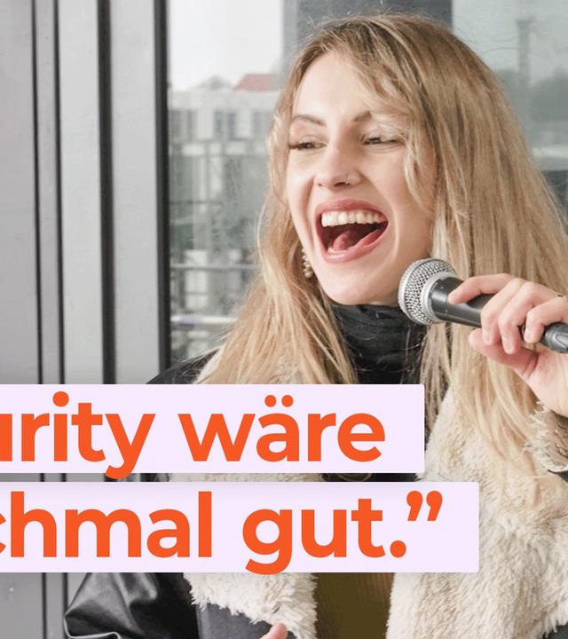 Madlen verdient ihr Geld mit Straßenmusik