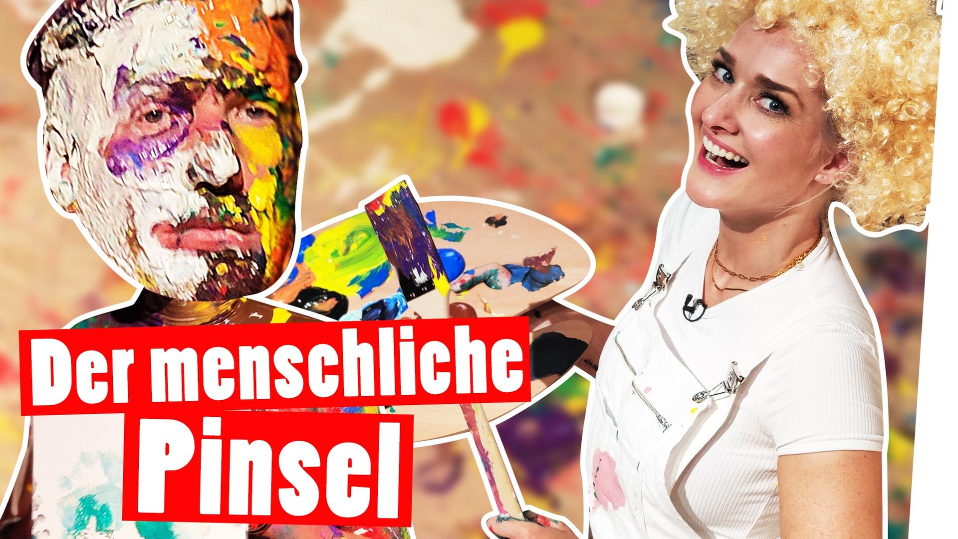 Marc als menschlicher Pinsel: Kunst-Strafe nach Bob Ross -- Das schaffst du nie!