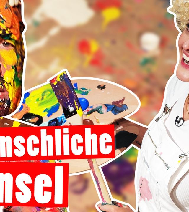 Marc als menschlicher Pinsel: Kunst-Strafe nach Bob Ross -- Das schaffst du nie!