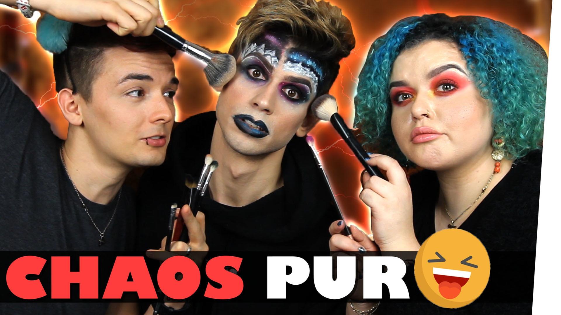 Mein Boyfriend schminkt mich nach Anleitung - CHAOS ft. darkviktory & Chiara Nero - Kostas Kind
