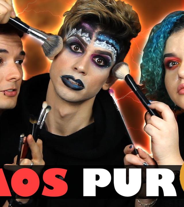 Mein Boyfriend schminkt mich nach Anleitung - CHAOS ft. darkviktory & Chiara Nero - Kostas Kind