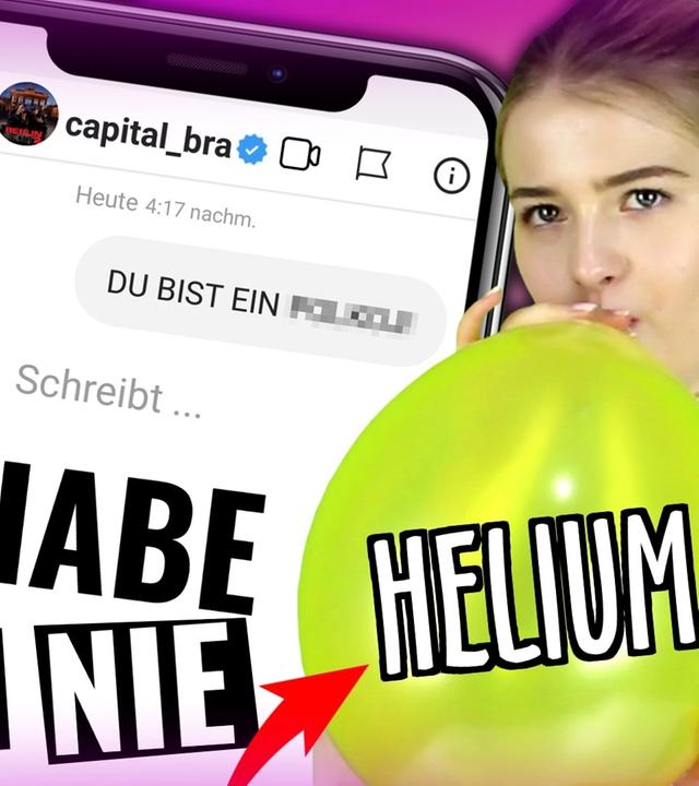 Meine STIMME unter HELIUM – ICH HABE NOCH NIE #1