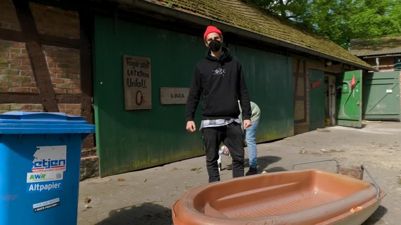 Motor an Boot bauen & Sinken - Kliemannsland