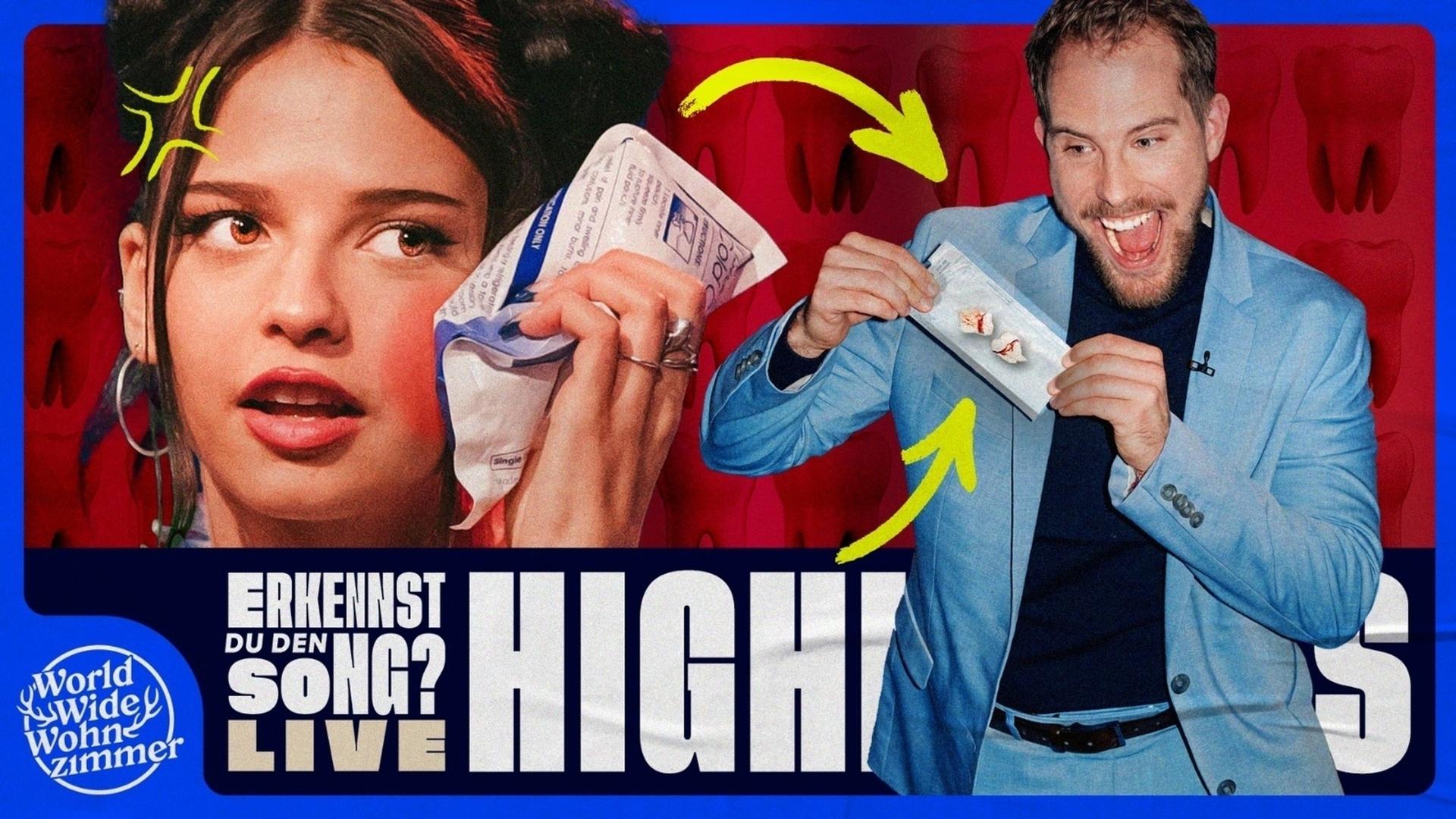 Nina Chuba verschenkt ihre ZÄHNE!  - Erkennst DU den Song? - LIVE - Die Highlights