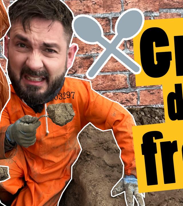 Nur mit Löffel?! Grab dich unter der Mauer durch -- Das schaffst du nie!