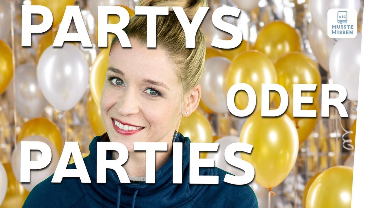 Bild für Partys oder Parties - Einfache Deutsch-Tipps