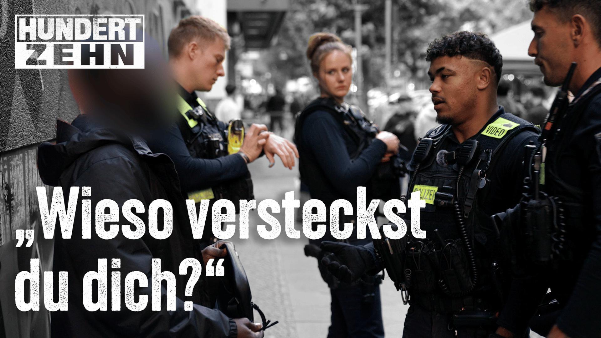 Personenkontrolle der Berliner Polizei - HUNDERTZEHN