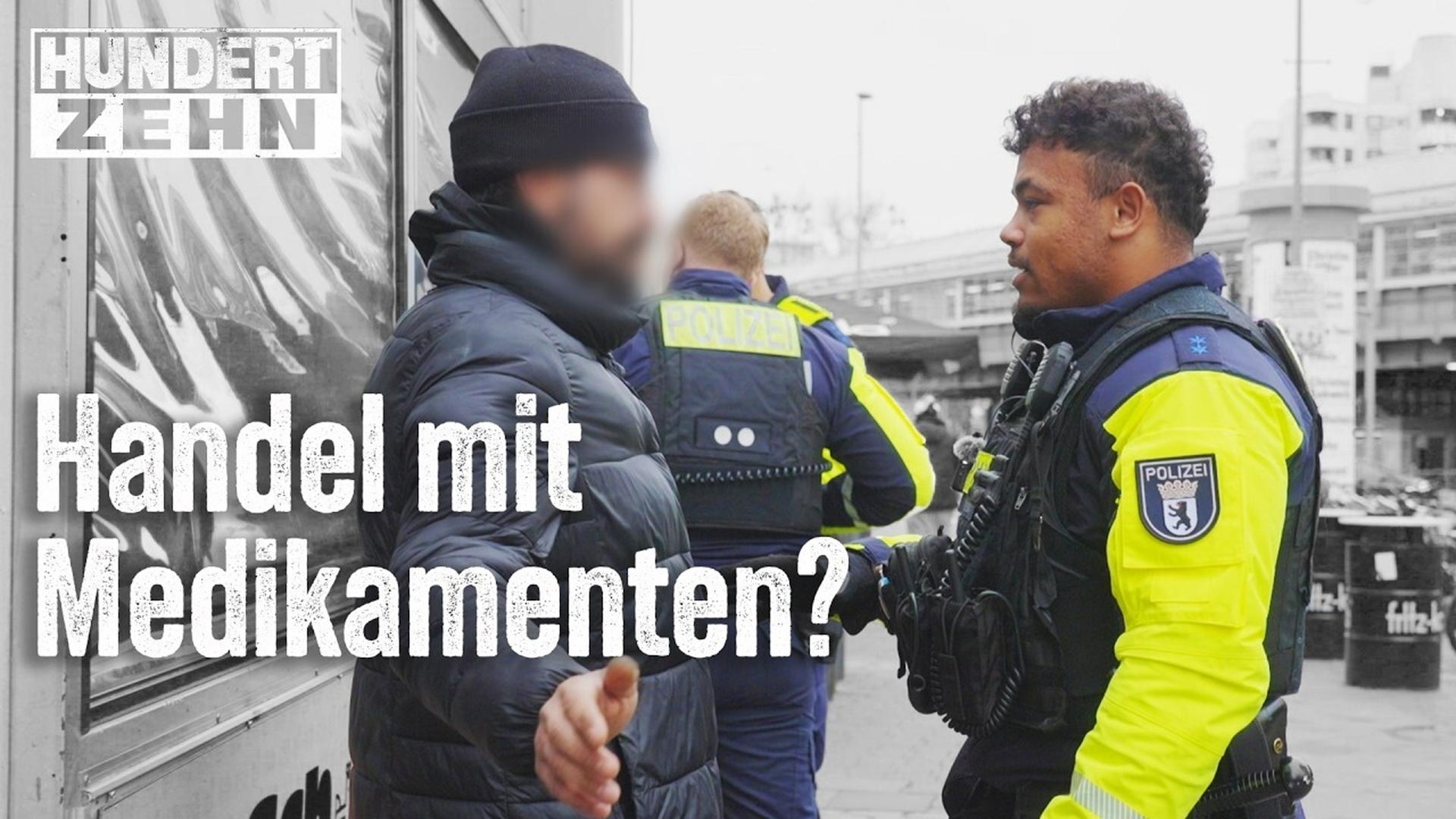 Polizei-Aufschlag am Kotti in Berlin - HUNDERTZEHN