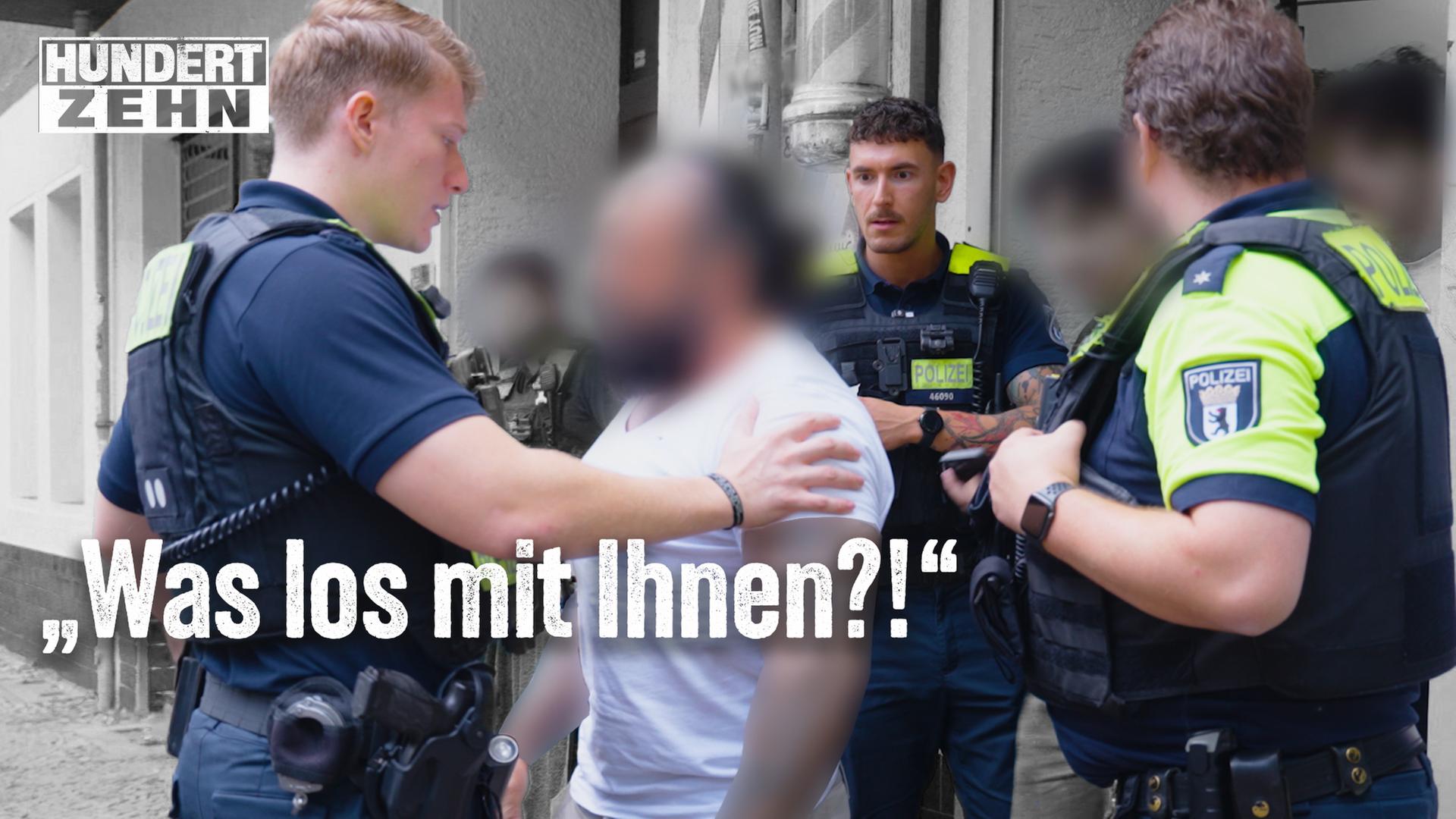 Polizei kontrolliert Läden in Berlin - HUNDERTZEHN