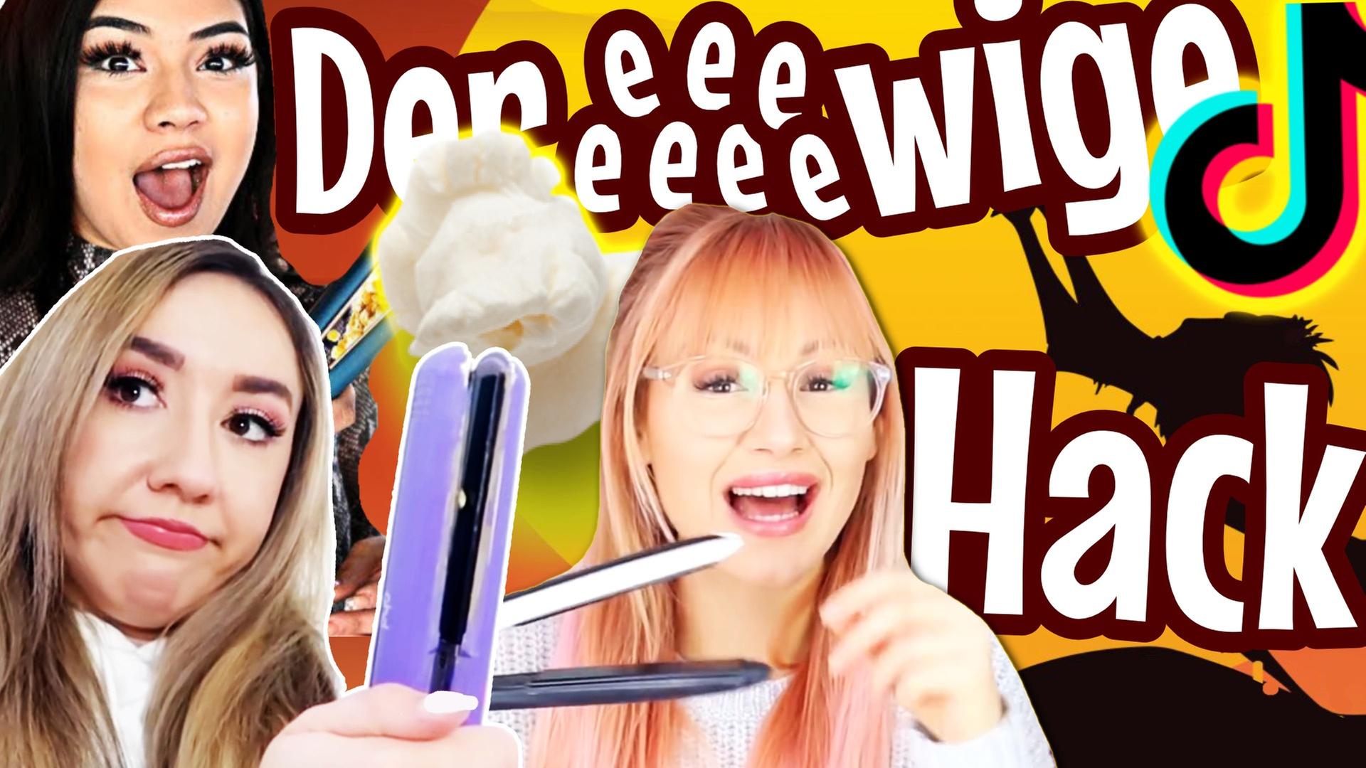 Popcorn im GLÄTTEISEN?! ? geklaute TIKTOK LifeHacks mit ViktoriaSarina & Rebekah Wing!