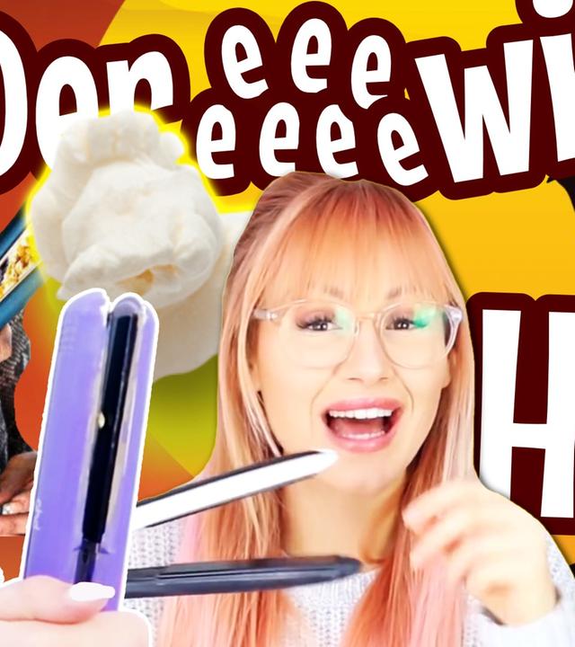 Popcorn im GLÄTTEISEN?! ? geklaute TIKTOK LifeHacks mit ViktoriaSarina & Rebekah Wing!