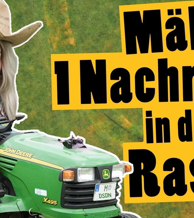 Rasenmäher Challenge: Schreibe eine Riesen-Botschaft ins Gras -- Das schaffst du nie!