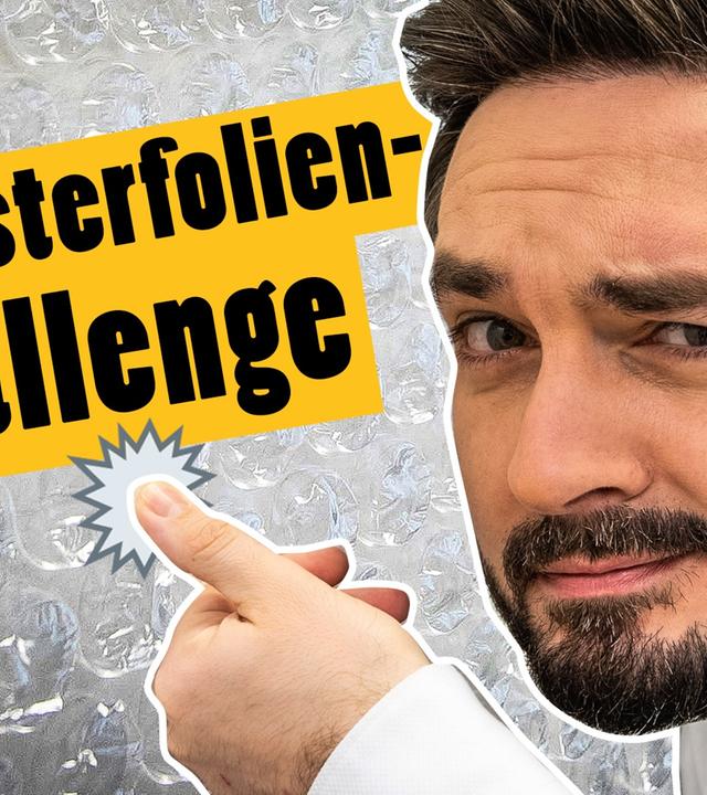 Raum voller Luftpolster-Folie. Ploppe alle auf - Challenge -- Das schaffst du nie!