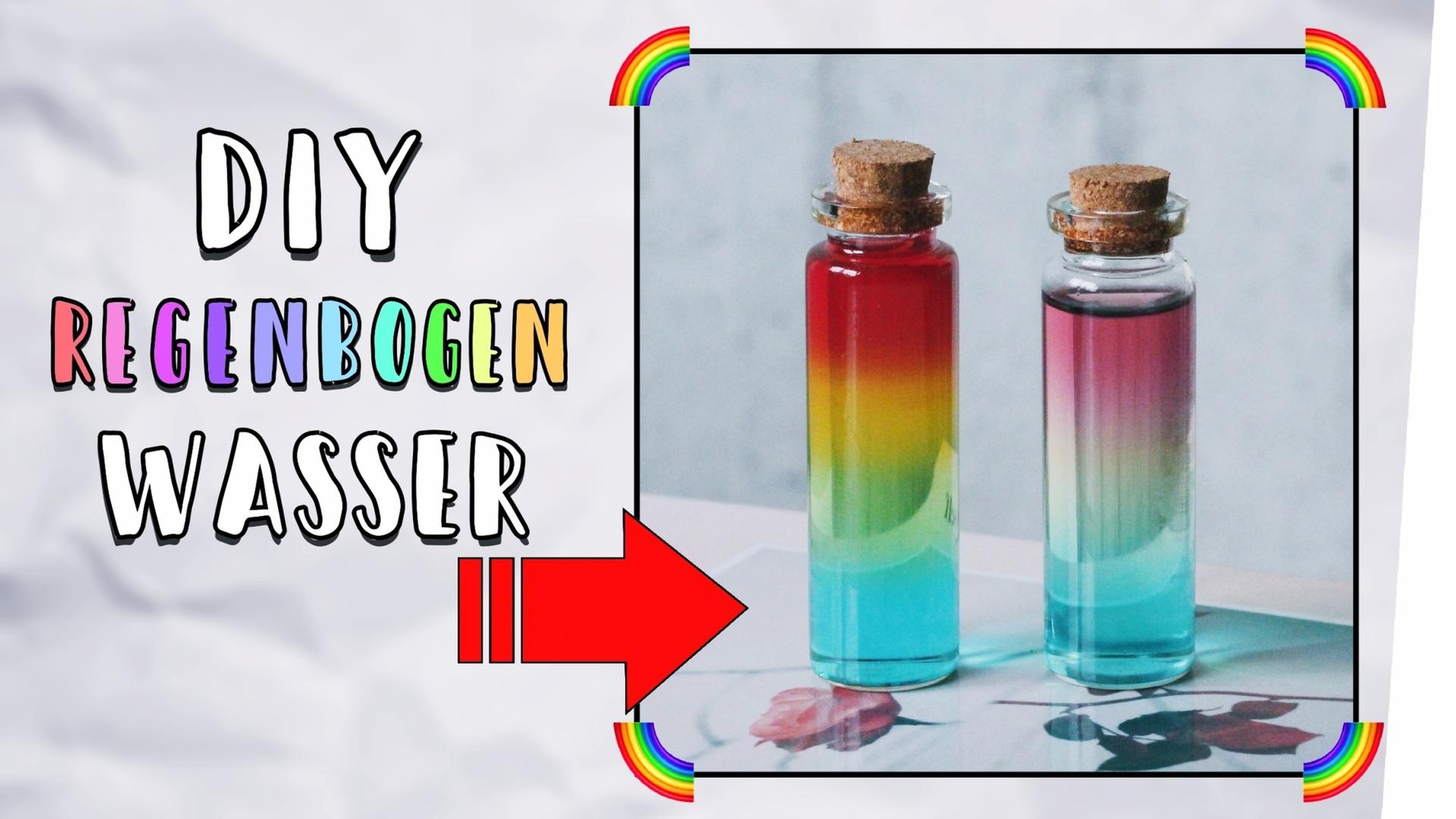 Regenbogen Wasser selber machen ? DIY Experiment!