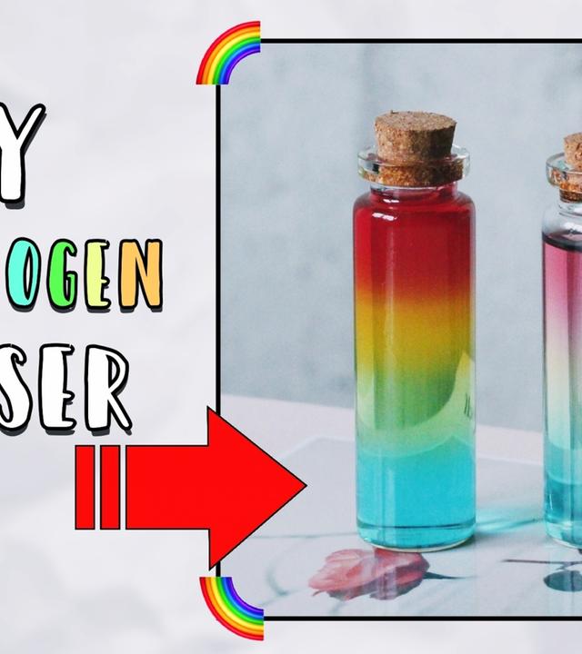 Regenbogen Wasser selber machen ? DIY Experiment!