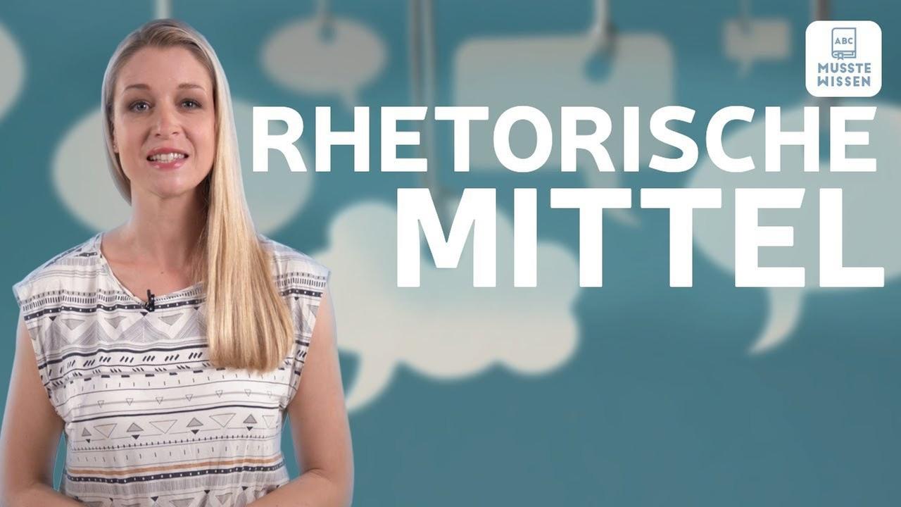 Bild für Rhetorische Mittel erkennen I musstewissen Deutsch