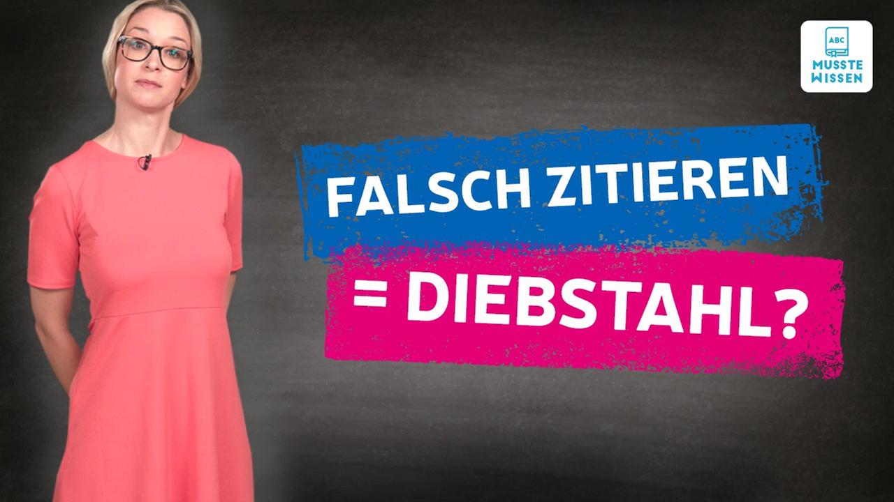 Bild für Richtig zitieren! I musstewissen Deutsch