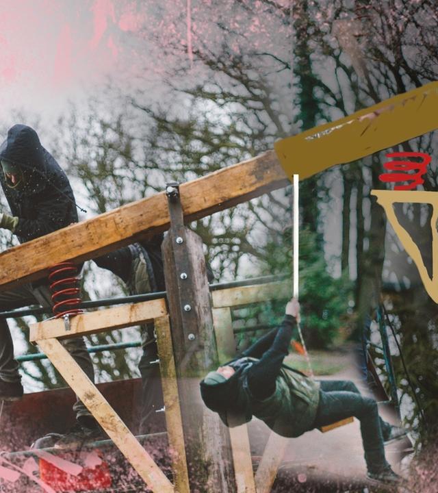 Riesen TELEFONMAST-Wippe - Kliemannsland