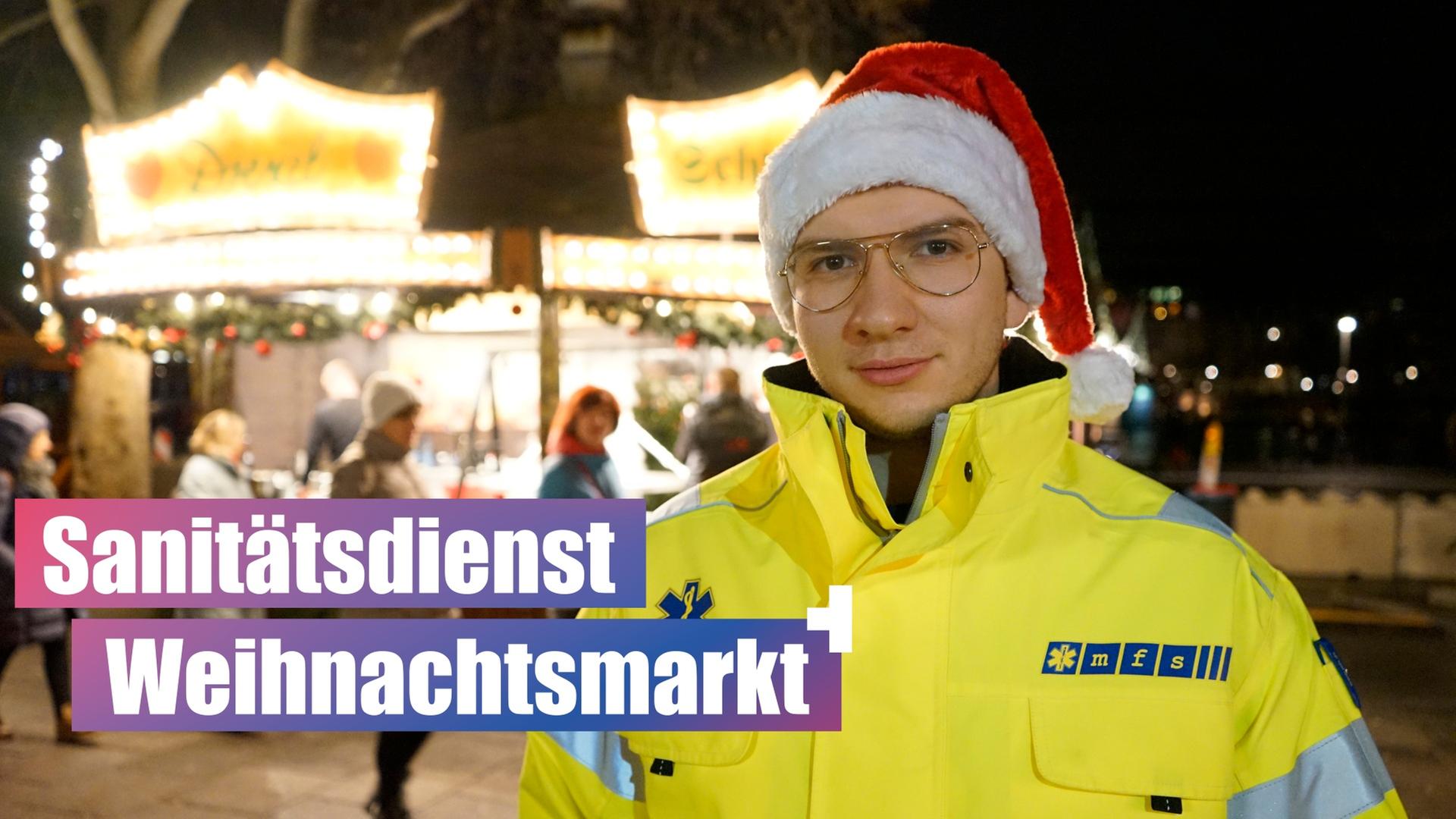 Sanitätsdienst auf dem frankfurter Weihnachtsmarkt!