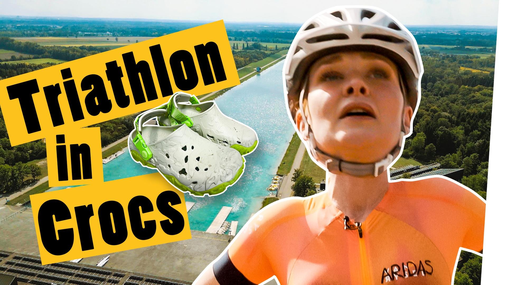 Schaff’ untrainiert einen Triathlon - in Crocs -- Das schaffst du nie!