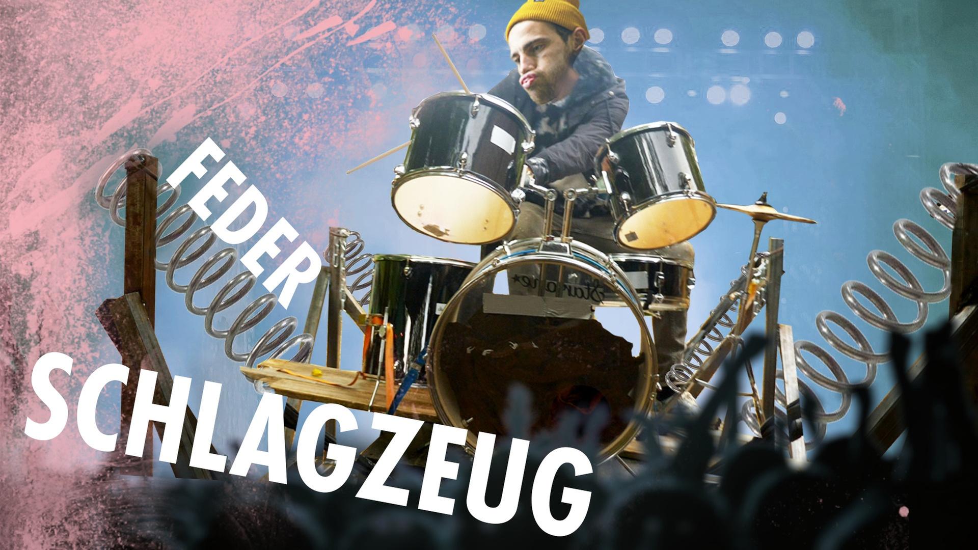 Schleuder-Schlagzeug - Wackel Boingy Drums bauen