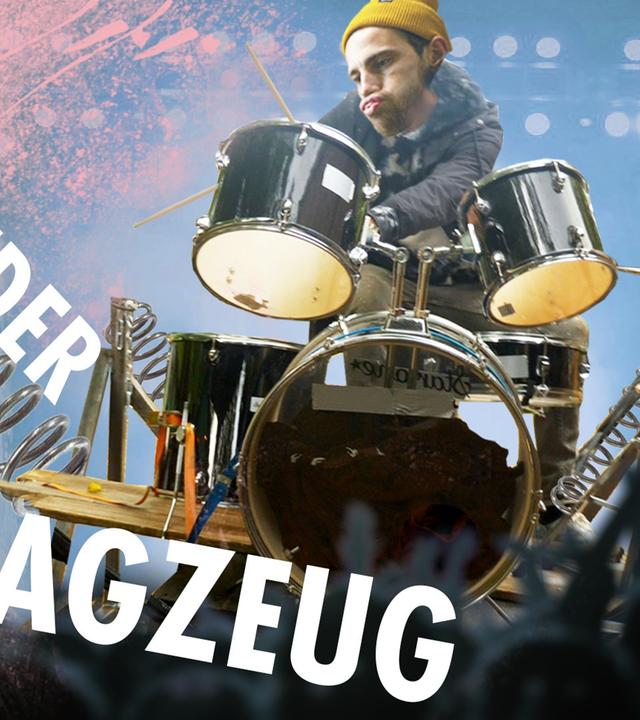 Schleuder-Schlagzeug - Wackel Boingy Drums bauen