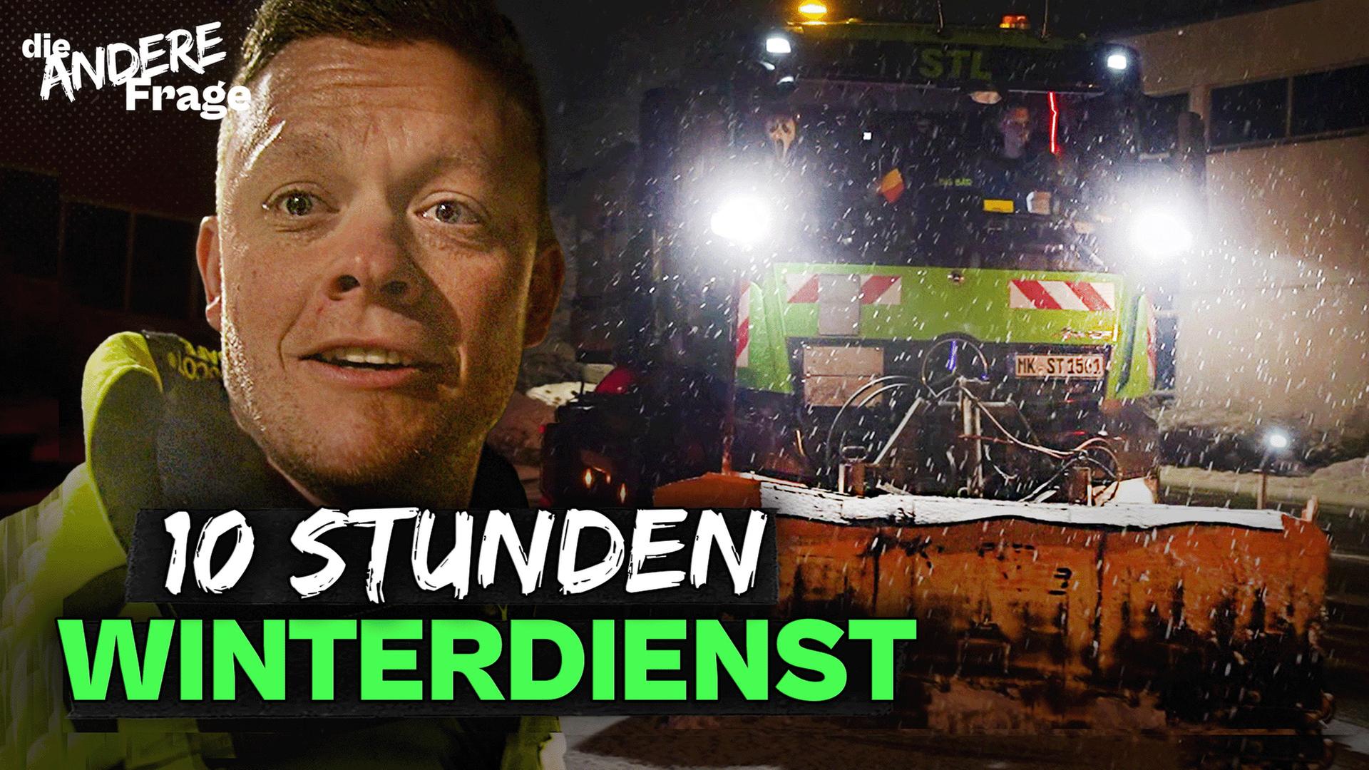 Schneechaos auf der Straße - im Einsatz mit dem Winterdienst - Die andere Frage