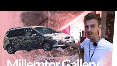 Sprayen mit Viva con Agua im St. Pauli Millerntor-Stadion - Kliemannsland