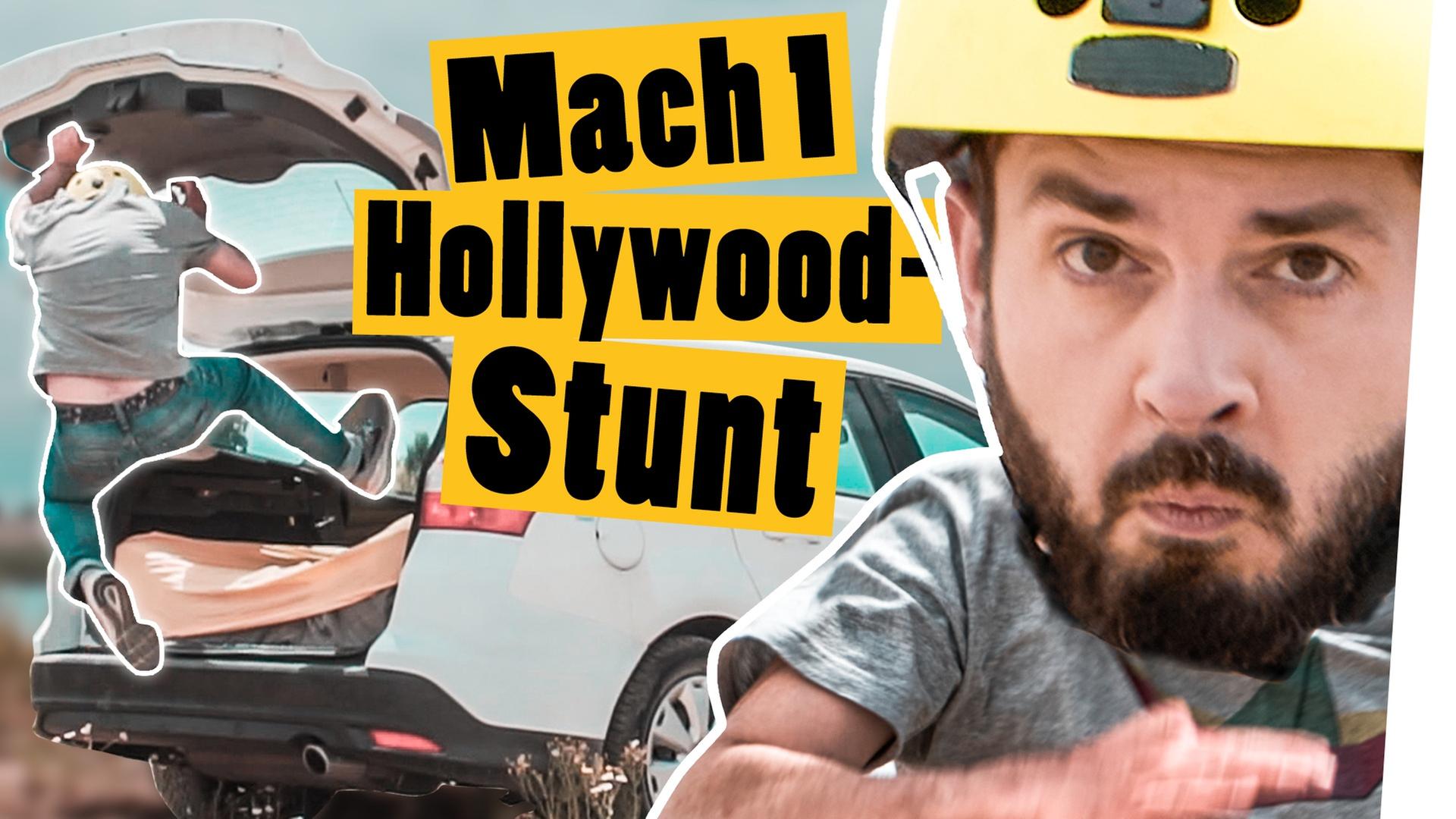 Spring in den Kofferraum und mach ihn im Flug zu -- Stuntman Challenge -- Das schaffst du nie!