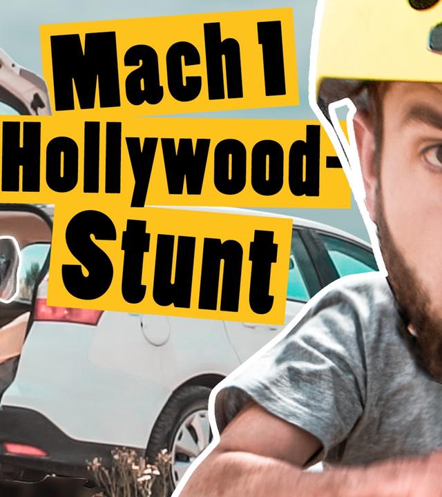 Spring in den Kofferraum und mach ihn im Flug zu -- Stuntman Challenge -- Das schaffst du nie!