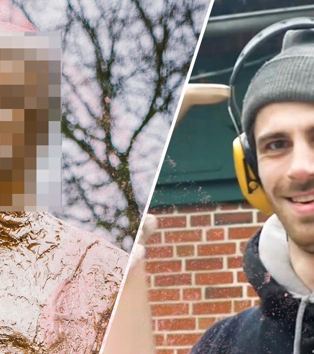 Statue bauen - DIY - Anleitung - Wächter aus betongetränkten Klamotten