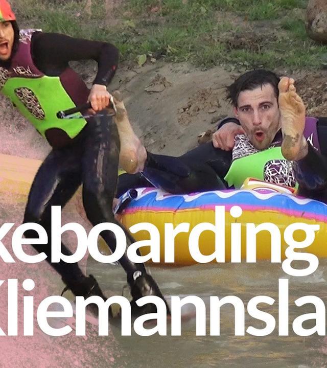 Steile Rampe, satte Schüssel, lange Leine - Unsere eigene Wakeboardstrecke - Kliemannsland