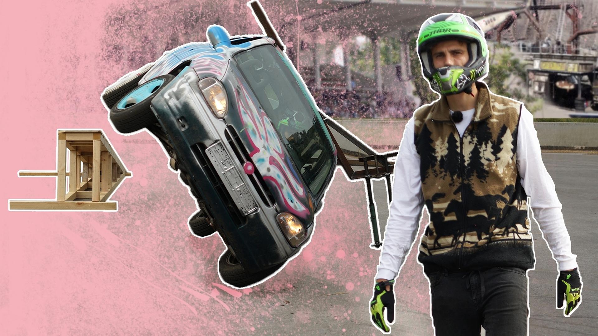 Stuntwagen bauen - Kann man auf 2 Rädern fahren?