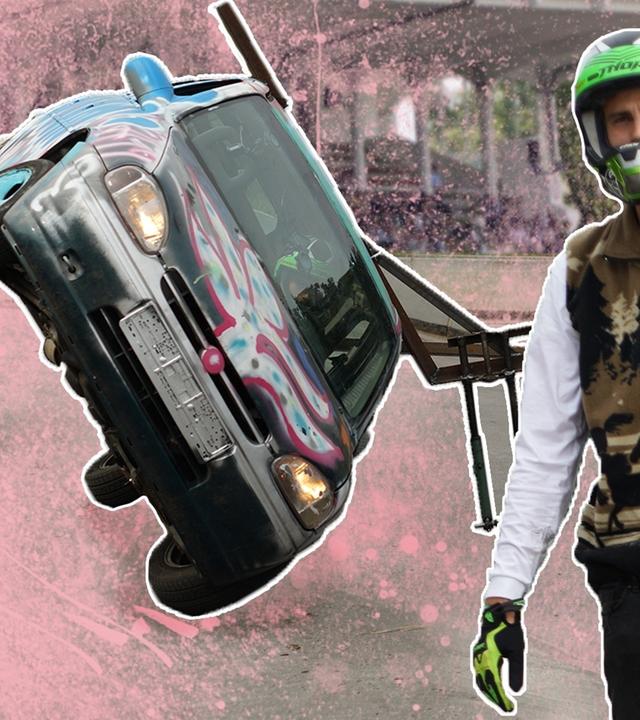 Stuntwagen bauen - Kann man auf 2 Rädern fahren?