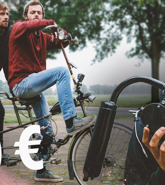 Tandem mit MOTOR! Vorne Lenken & hinten Gas - Kliemannsland