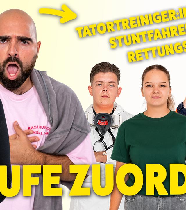 Tatortreiniger…?!  Berufe zuordnen mit Parshad & Xhem!