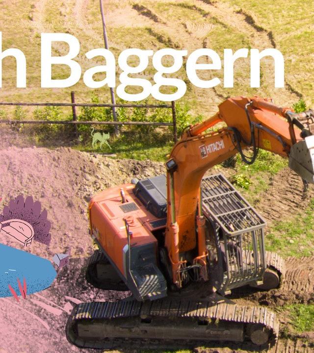 Teich Baggern - Schaufeln, Schwimmen, Schlägerei - Kliemannsland