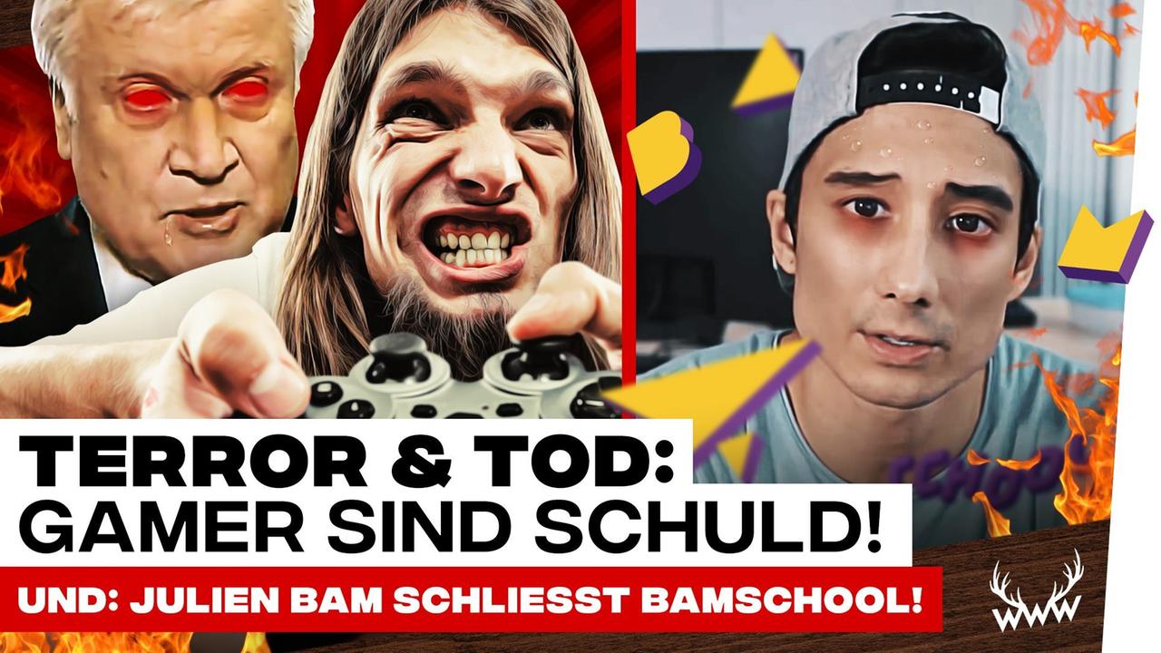 Tod & Terror: Gamer sind Schuld! • Julien Bam schließt Bamschool!
