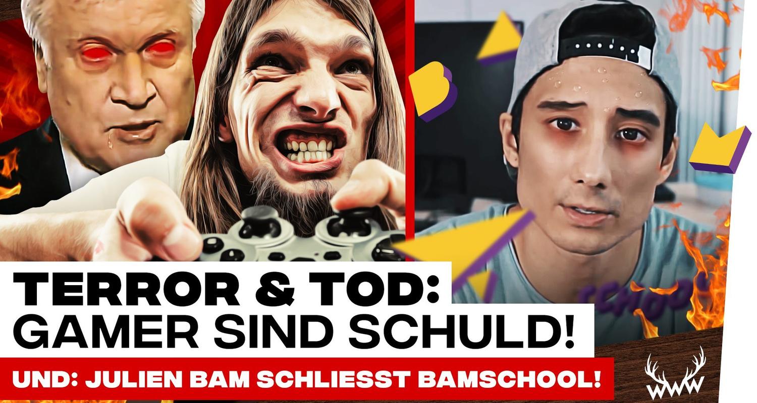 Tod & Terror: Gamer sind Schuld! • Julien Bam schließt Bamschool!