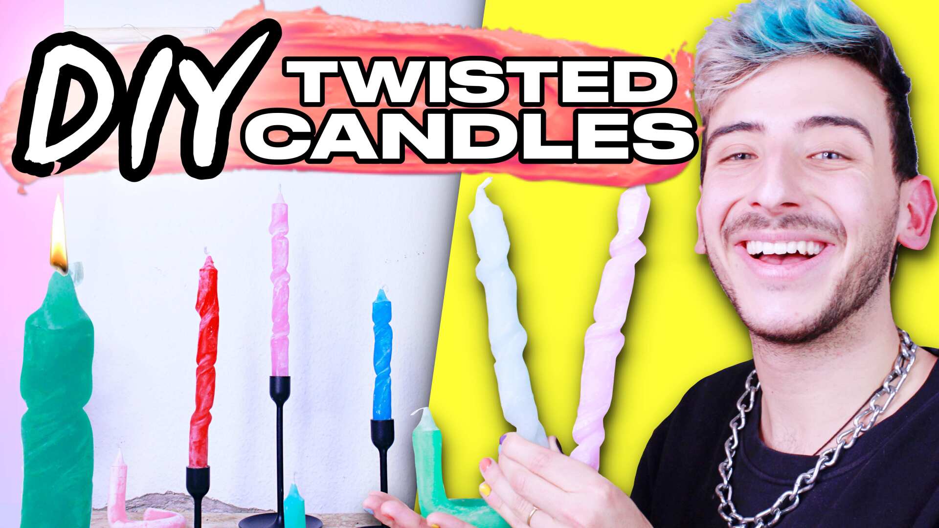 Twisted Candles günstig & einfach selber machen! DIY Anleitung Deutsch - Dimxoo