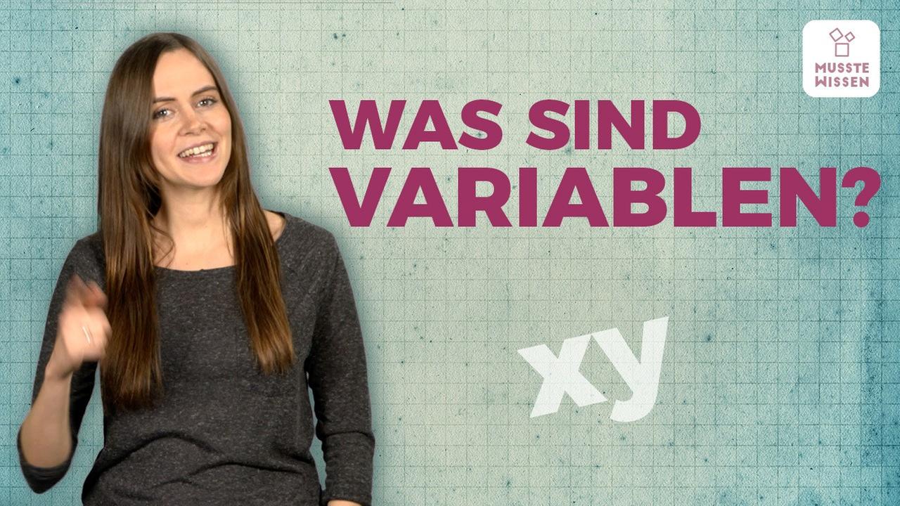 Bild für Variablen schnell erklärt I musstewissen Mathe