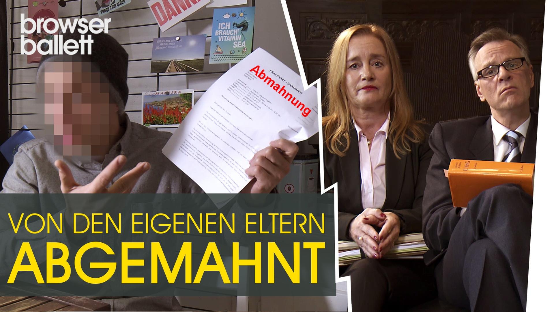 Von den eigenen Eltern abgemahnt