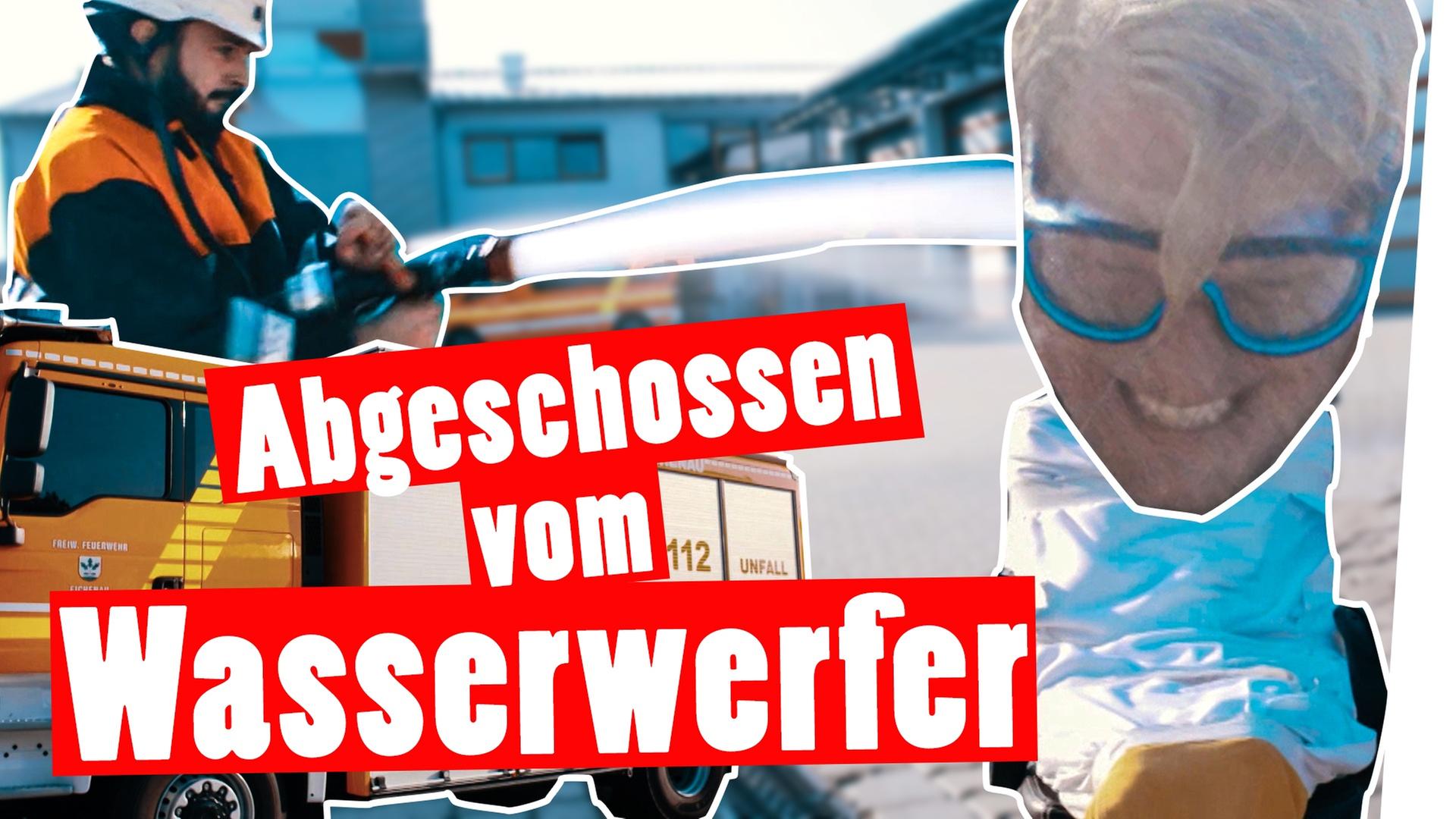 Von der Feuerwehr weggespritzt - Marc nass bis auf die Unterhose - Strafe -- Das schaffst du nie!