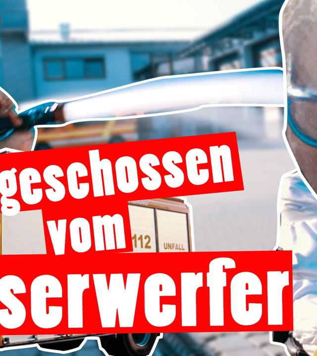 Von der Feuerwehr weggespritzt - Marc nass bis auf die Unterhose - Strafe -- Das schaffst du nie!