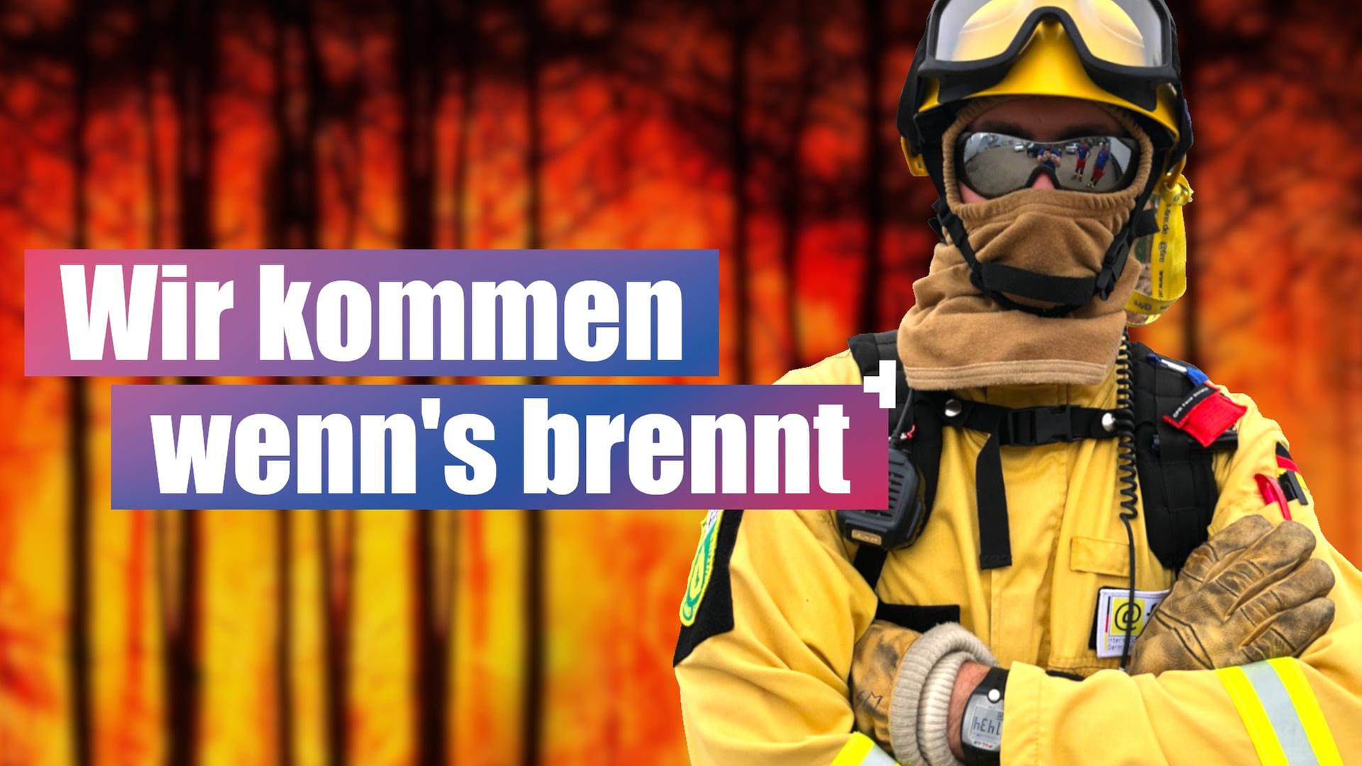 Waldbrand löscht nicht nur die Feuerwehr! Vegetationsbrand-Übung