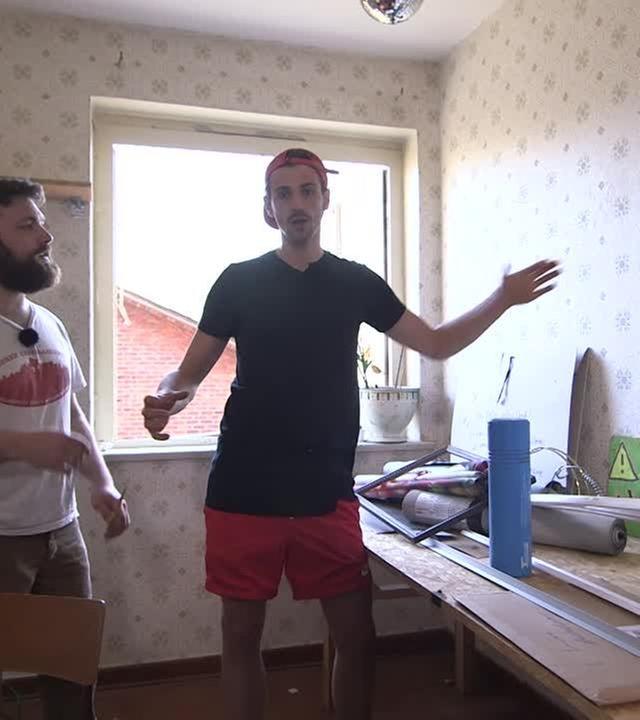 Wand einreißen / Büro bauen - Kliemannsland