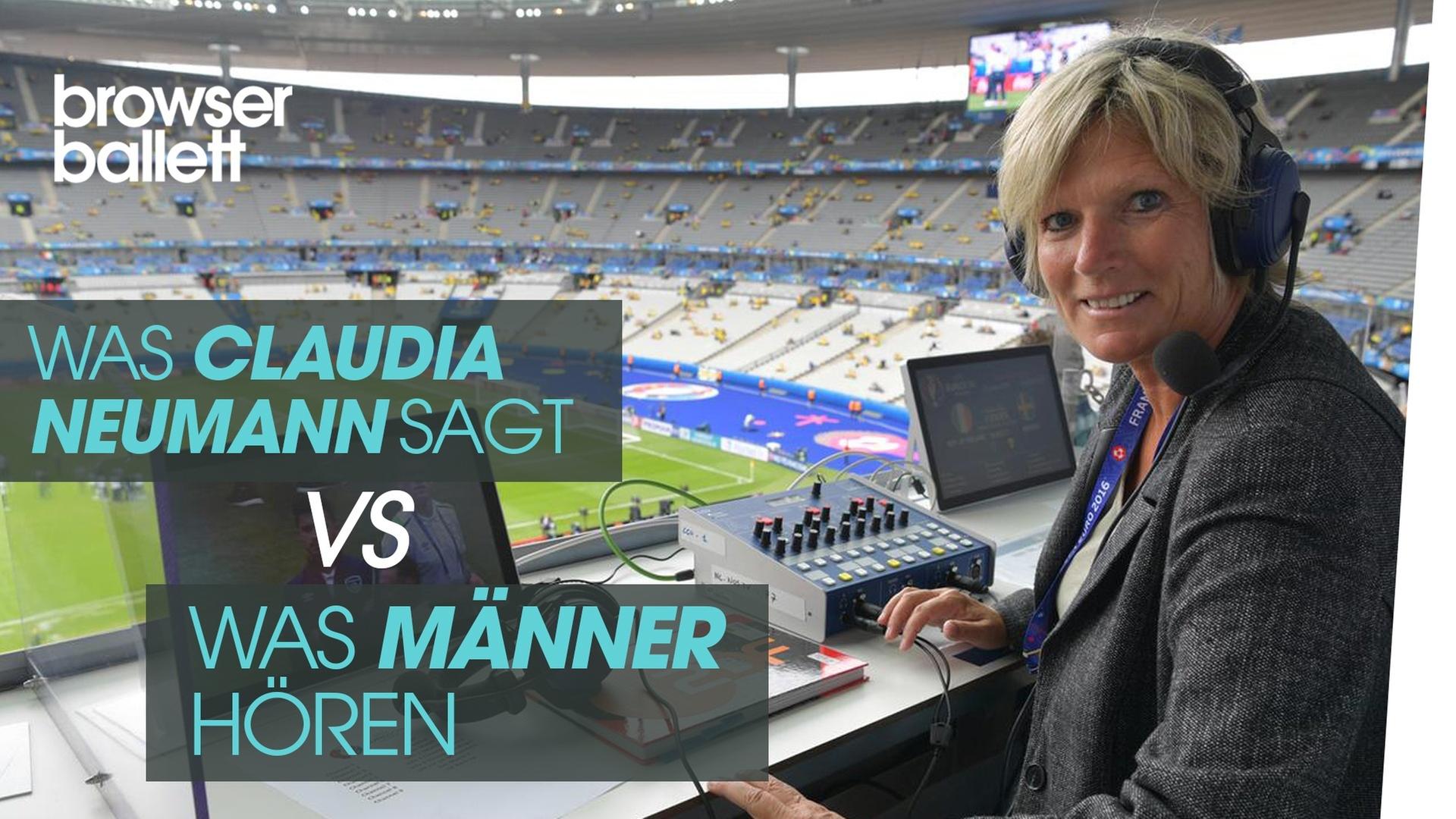 Was Claudia Neumann sagt VS Was Männer hören