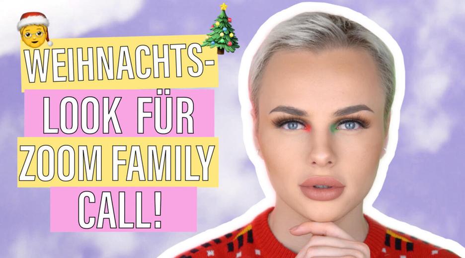 WEIHNACHTS-MAKEUP LOOK für die QUARÄNTE! #Tutorial