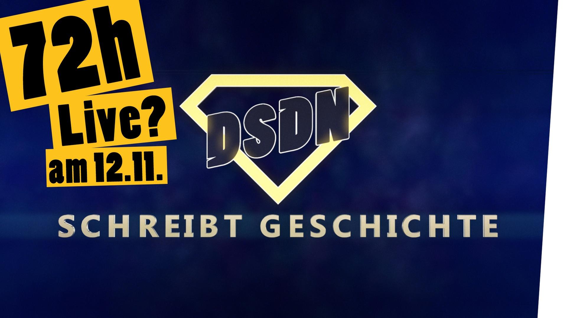 Weltrekord bei DSDN? 72 Stunden live - der Challenge-Trailer! -- „Das schaffst du nie!“