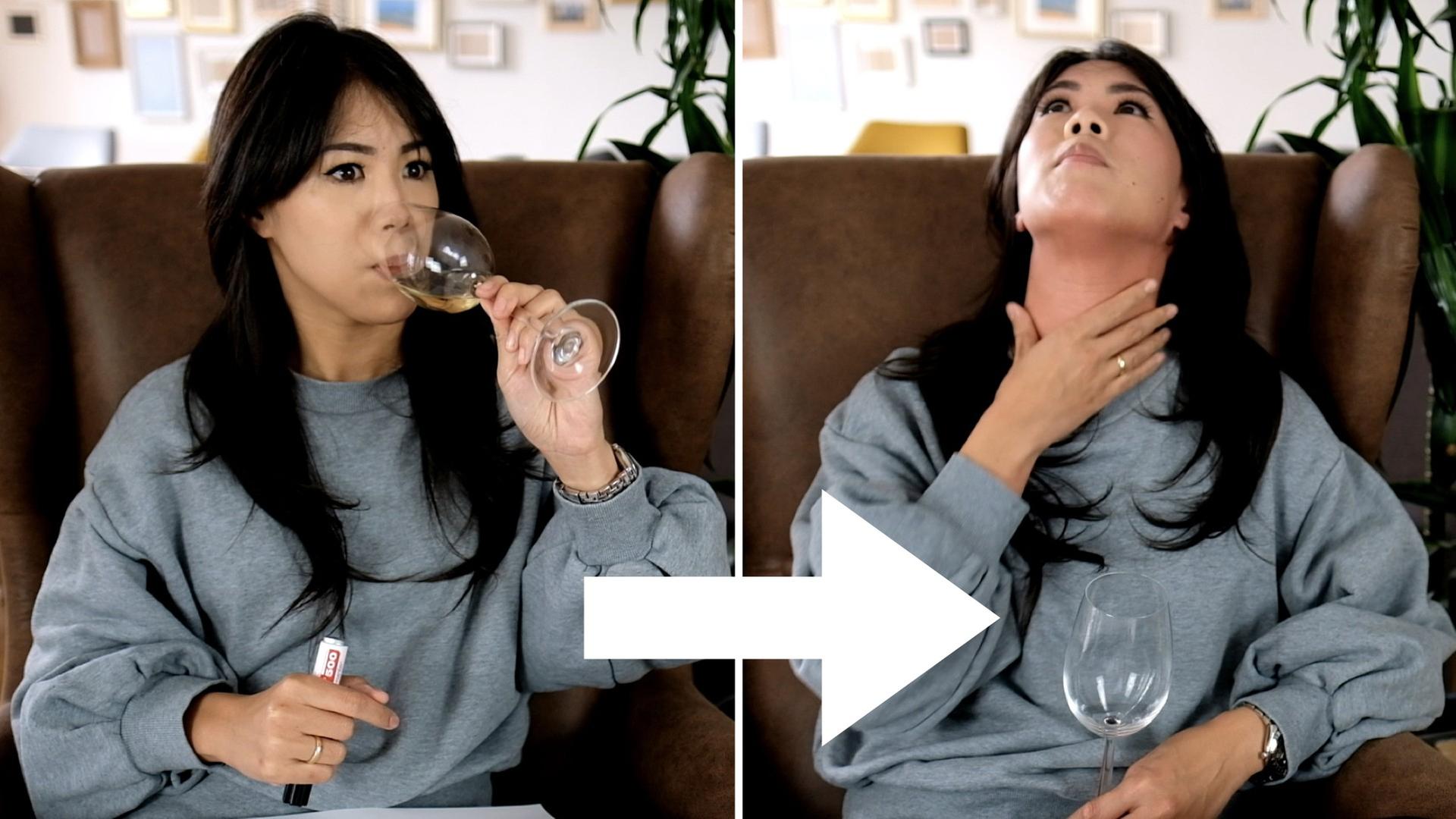 Wenn Asiaten Alkohol trinken - Mai betrinkt sich